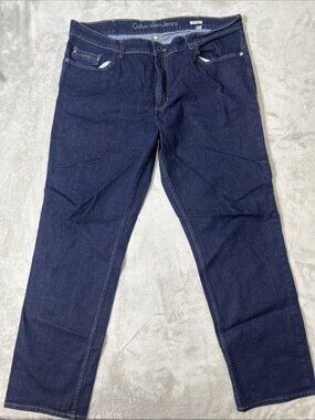 Calvin Klein slim straight jeans men’s 40x32 dark wash